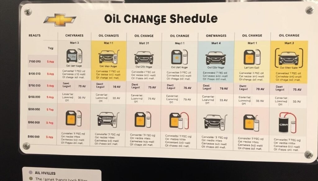 Chevy oil change schedule