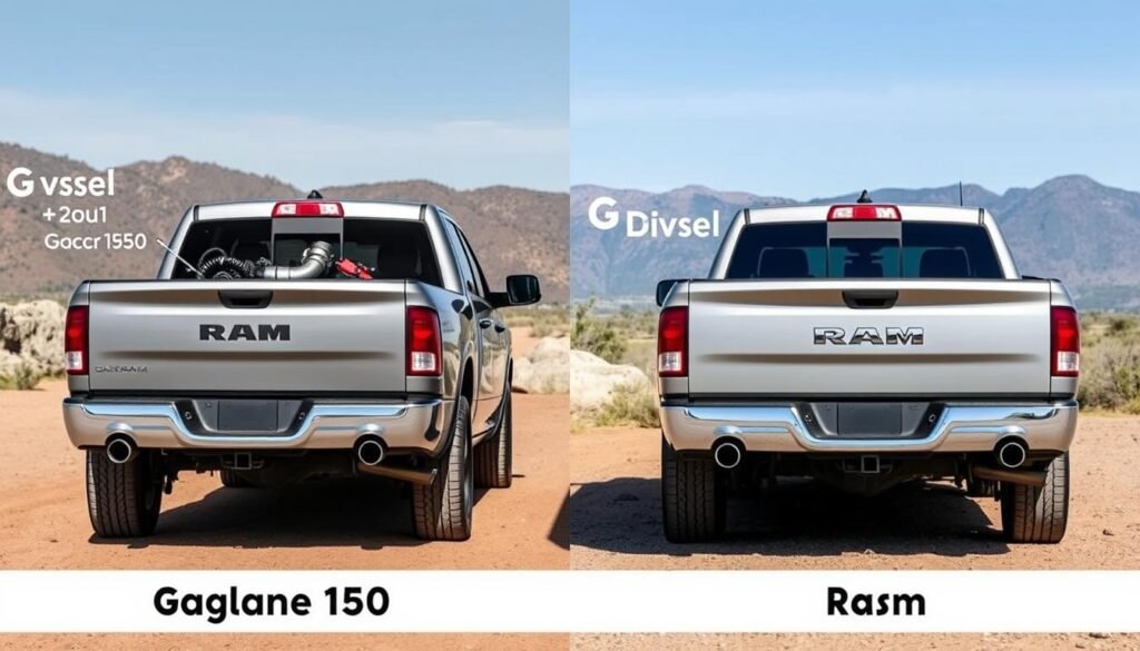gasoline vs diesel Ram 1500