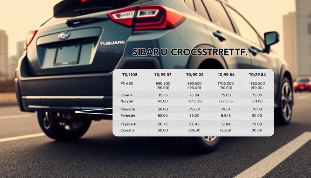 Subaru Crosstrek towing specs by year