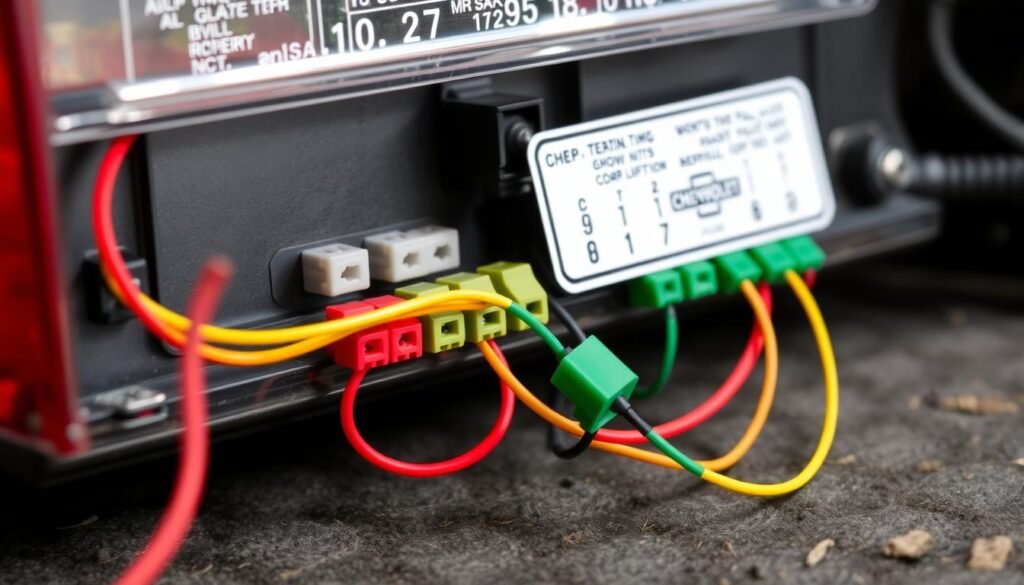 chevy truck tail light wiring color code