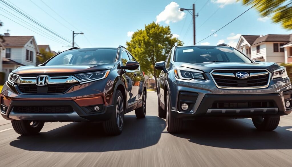 honda cr v vs subaru forester safety