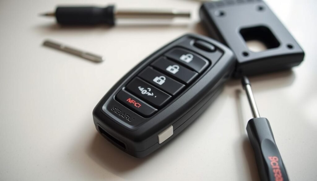 how to change Subaru Crosstrek key fob battery