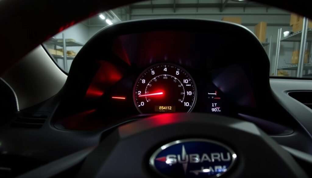 subaru at oil light blinking