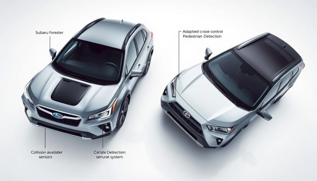 subaru forester vs rav4 safety features
