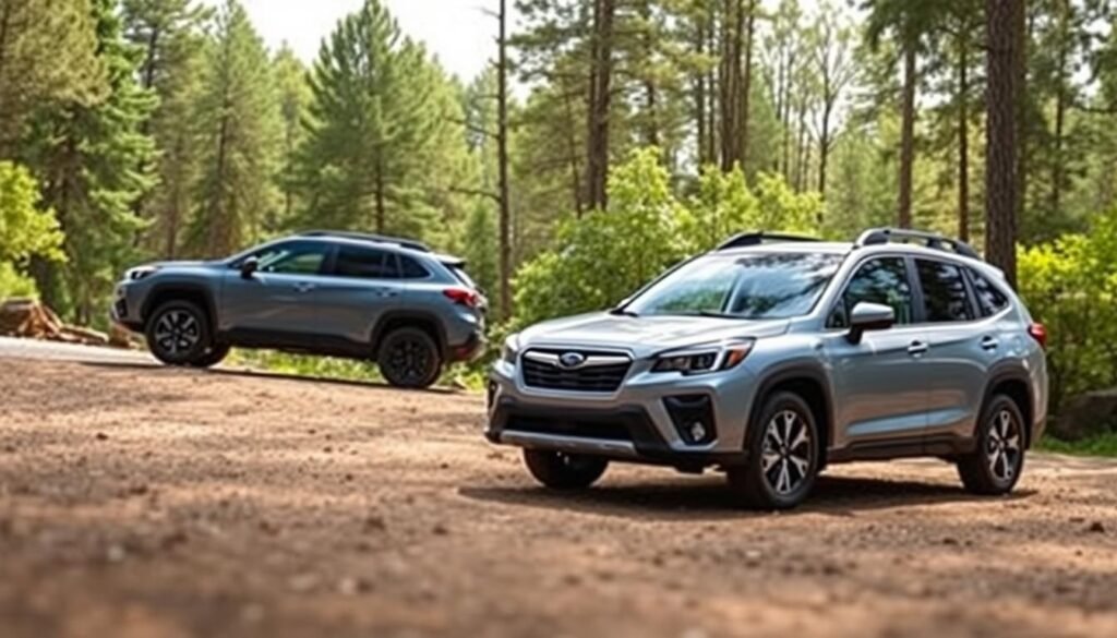 subaru outback ground clearance vs forester