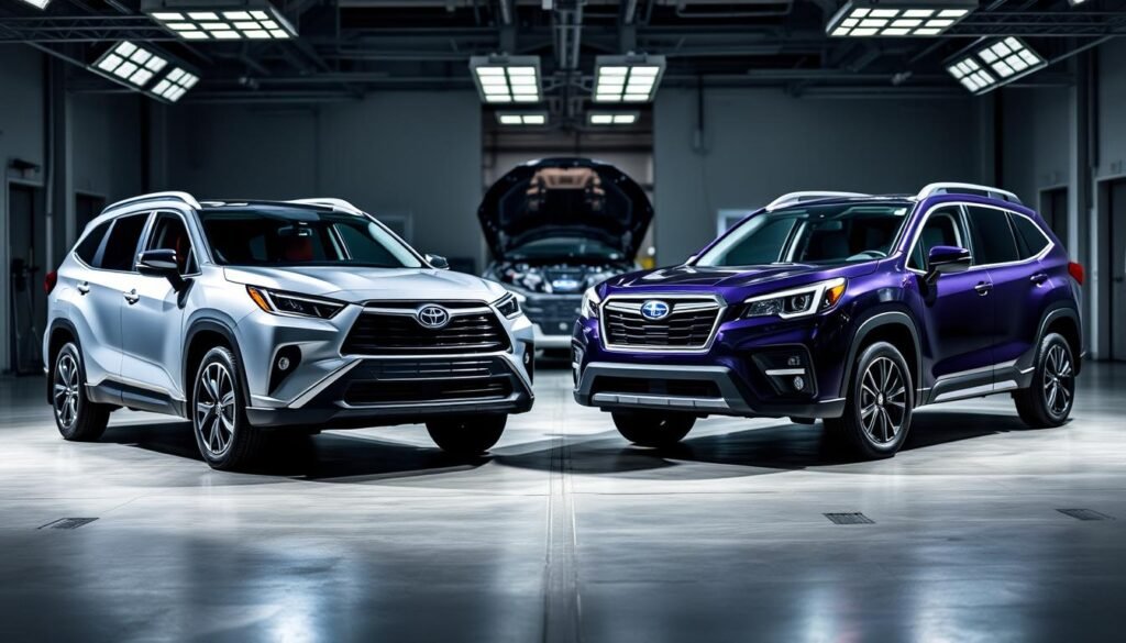toyota highlander vs subaru ascent performance