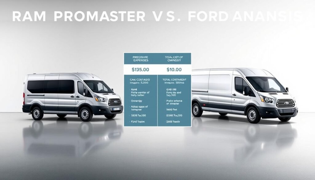 Cost analysis of Ram ProMaster pricing and Ford Transit cost