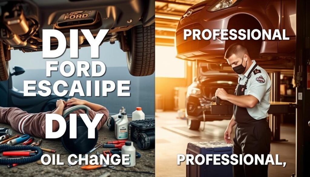 DIY ford escape oil change vs professional service