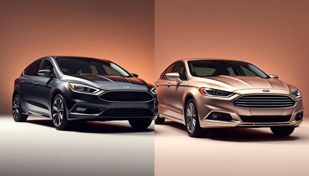 Ford Focus specs and Ford Fusion features comparison