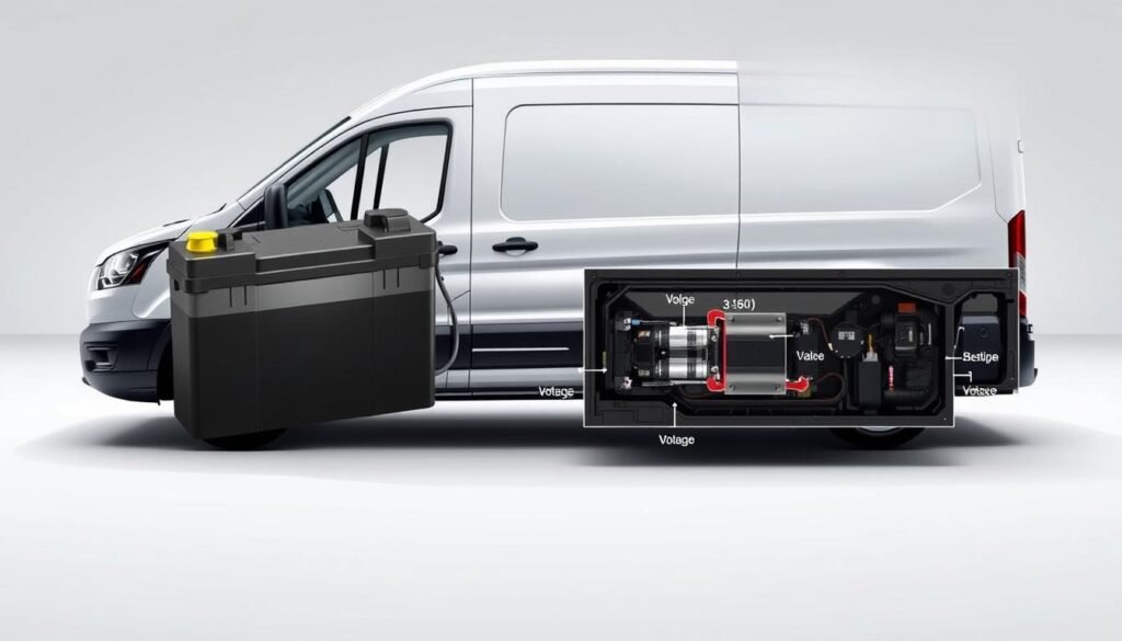 Ford Transit battery capacity