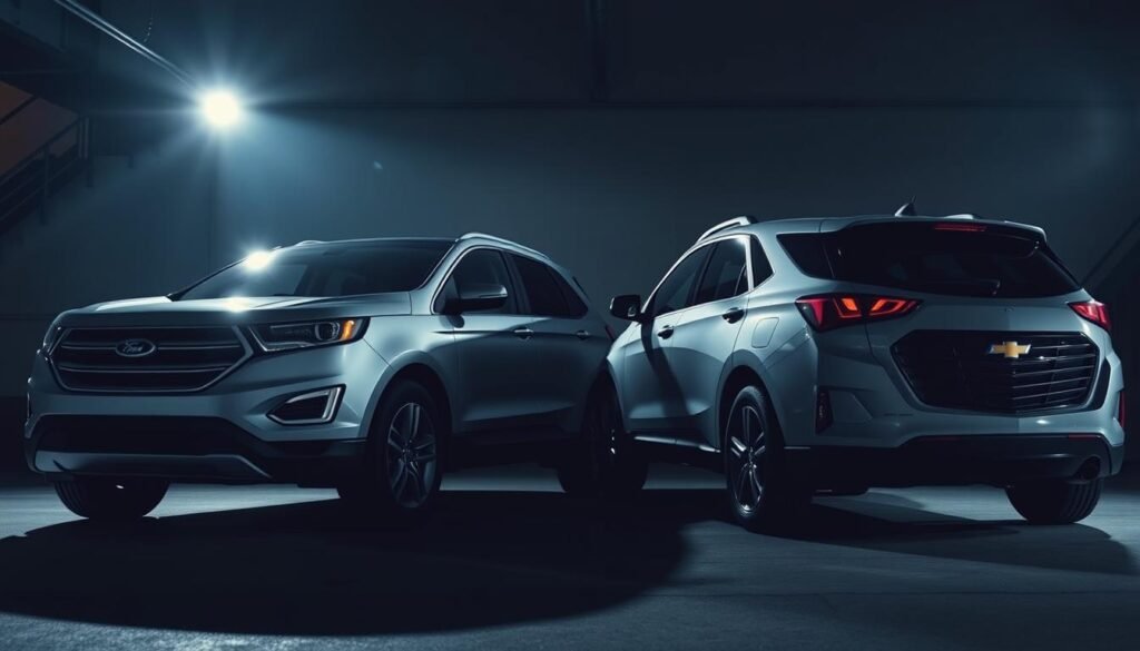 Fuel economy comparison of Ford Edge and Chevrolet Equinox