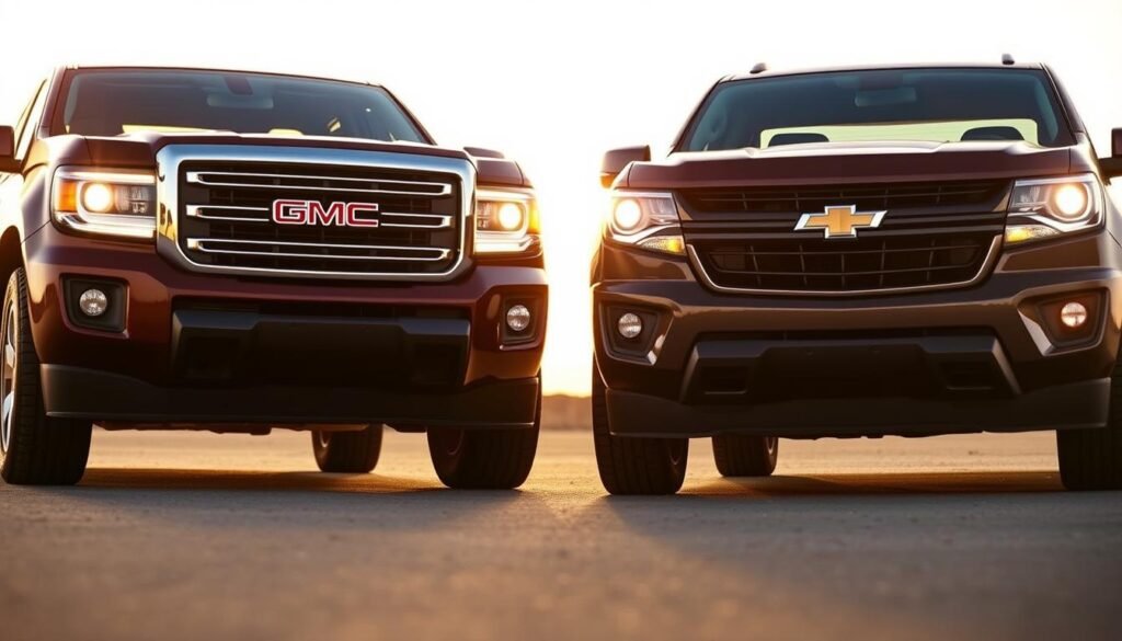 GMC Canyon design vs Chevy Colorado styling