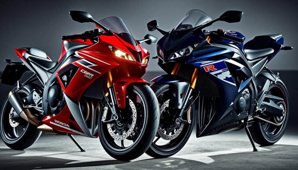 Honda CBR1000RR power and Yamaha R1 power comparison Honda CBR1000RR power and Yamaha R1 power comparison