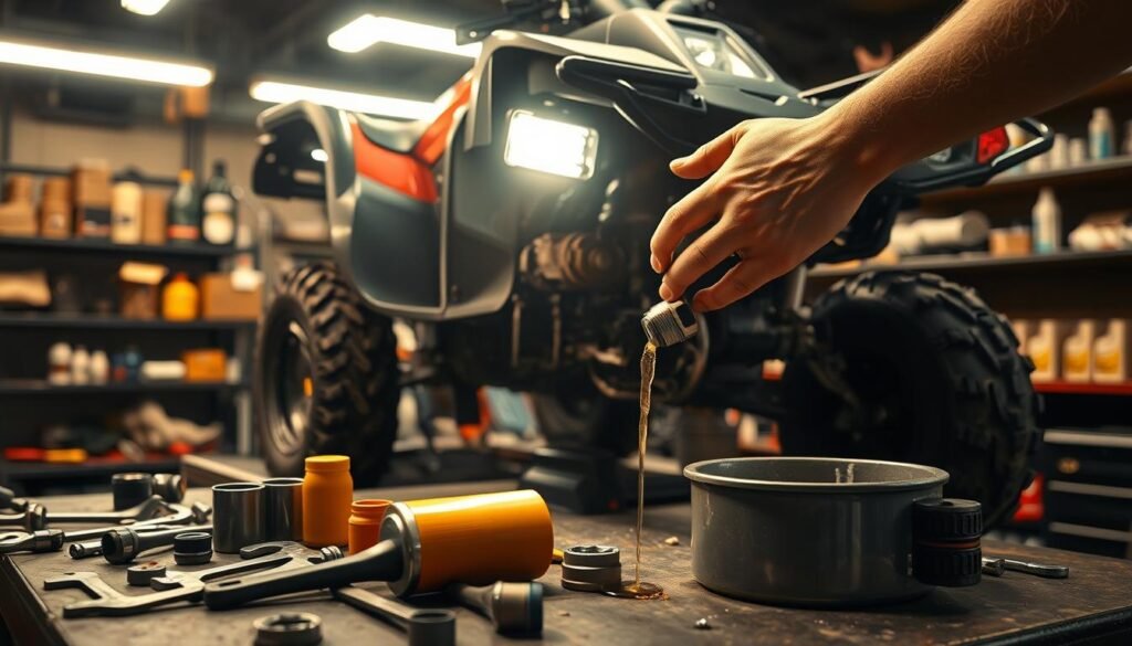 Honda Rancher 350 oil change process Honda Rancher 350 oil change process