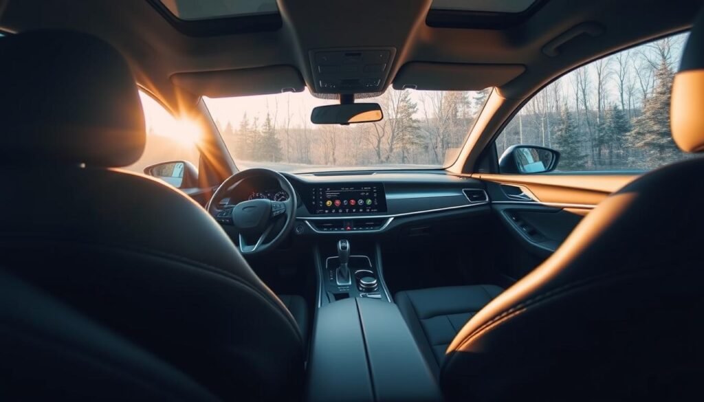 Interior comfort in hybrid sedans