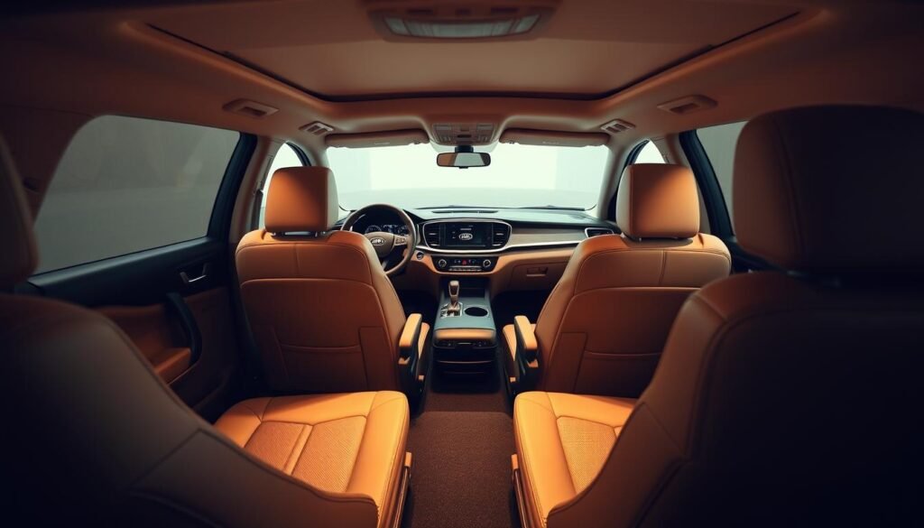 Kia Telluride interior features showcase spaciousness and comfort