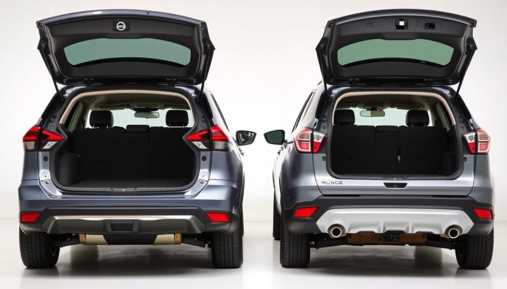 Nissan Rogue cargo space vs Ford Escape cargo space
