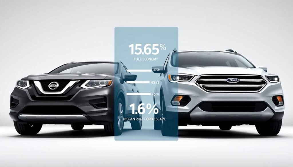Nissan Rogue fuel economy vs Ford Escape fuel economy