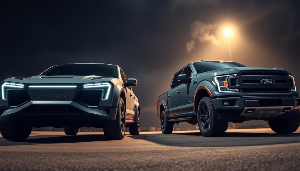 Rivian vs Ford Lightning design Rivian vs Ford Lightning design