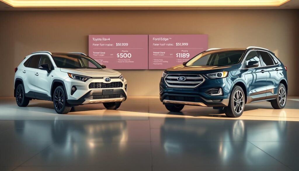 Toyota RAV4 vs Ford Edge: Price Comparison
