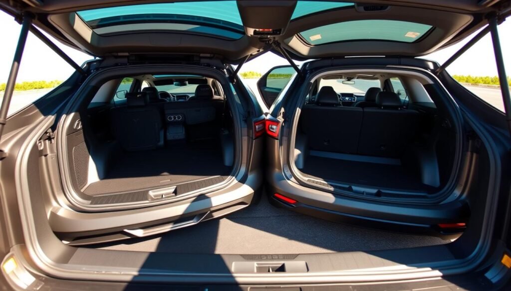 cargo capacity and interior space in Ford Mustang Mach-E and Tesla Model Y