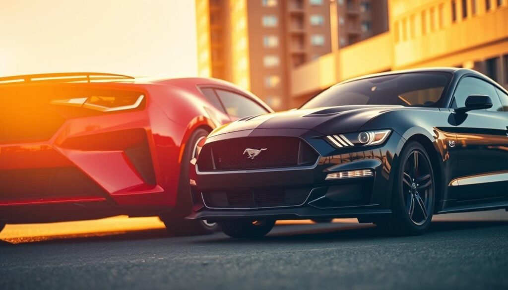 chevy camaro vs ford mustang design