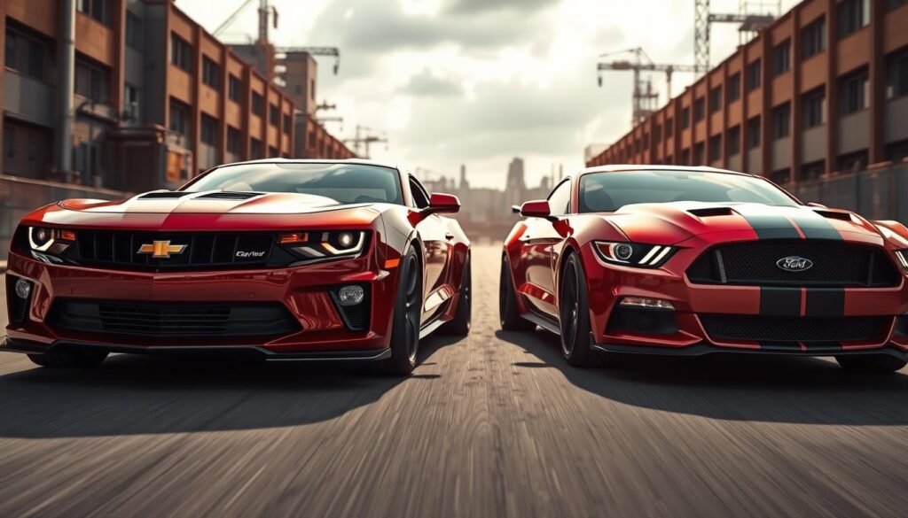 chevy camaro vs ford mustang performance
