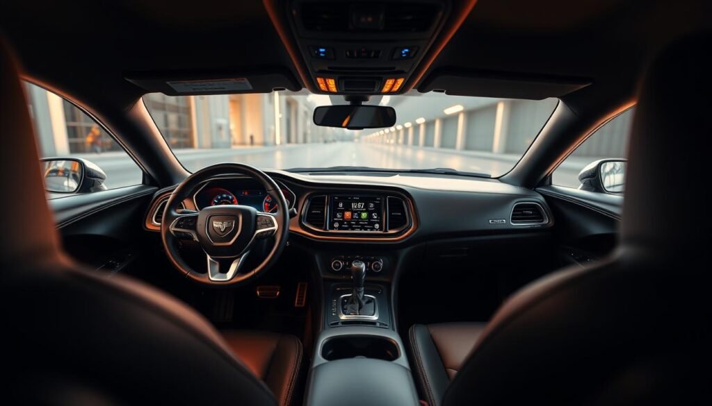 dodge challenger interior features