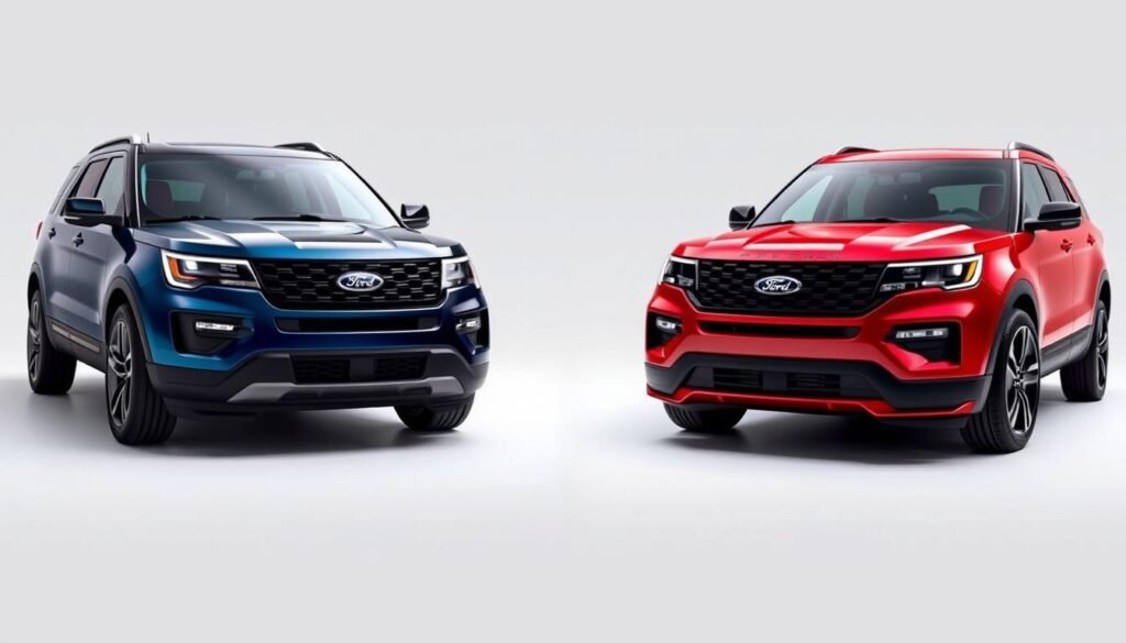 ford explorer st line differences