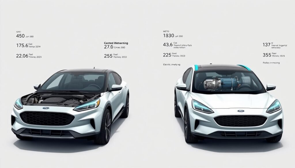 gas vs electric ford maverick specifications