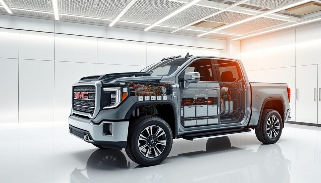 gmc denali electric truck battery technology