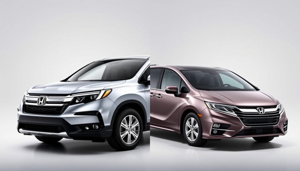 honda pilot vs honda odyssey features