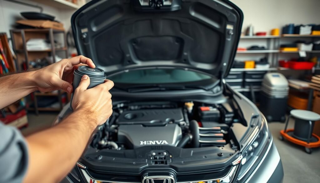 how to change honda crv oil