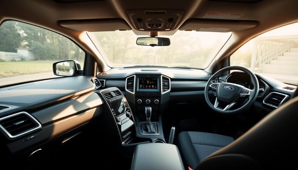 interior features of Ford Maverick and Ranger