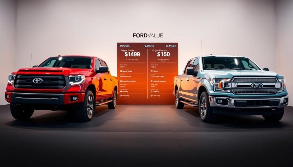 pricing comparison Tundra pricing F-150 value for money in pickups