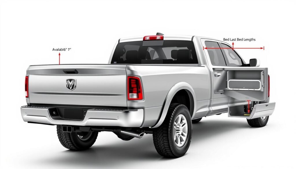 ram 2500 bed length options