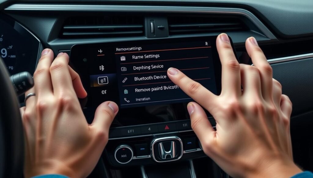 removing bluetooth devices honda civic models
