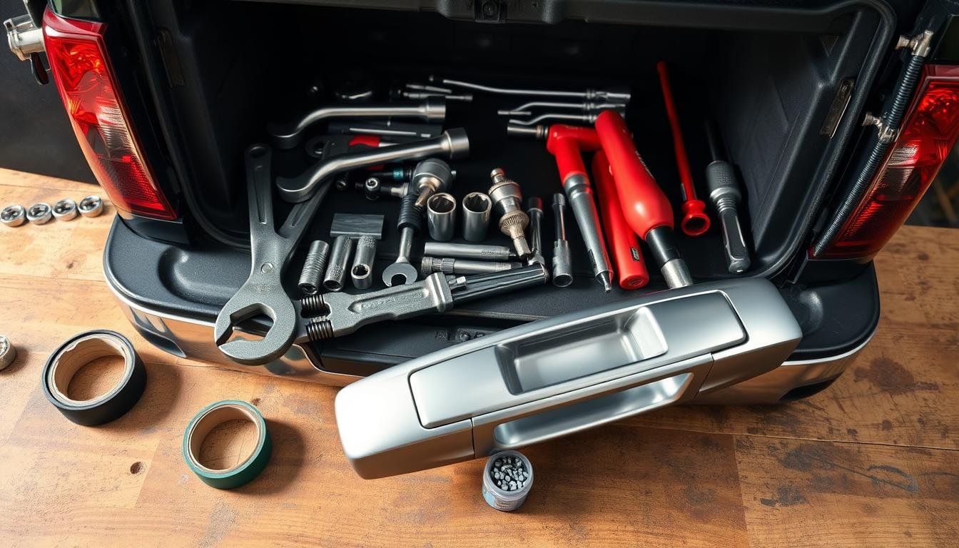 How To Replace Rear Door Handle on Chevy Silverado Crew Cab?