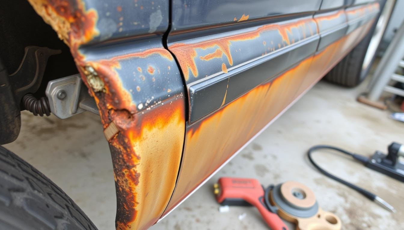 Gmt800 Rust How To Replace Rocker Panels on 2000 Chevy Silverado?