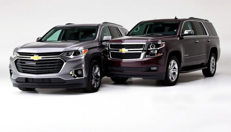 chevy traverse vs tahoe size