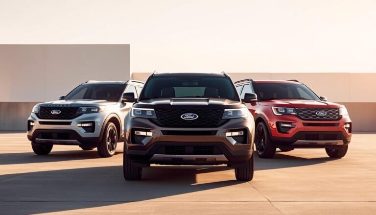 compare ford explorer models