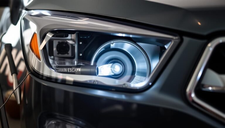 ford escape headlight bulb replacement